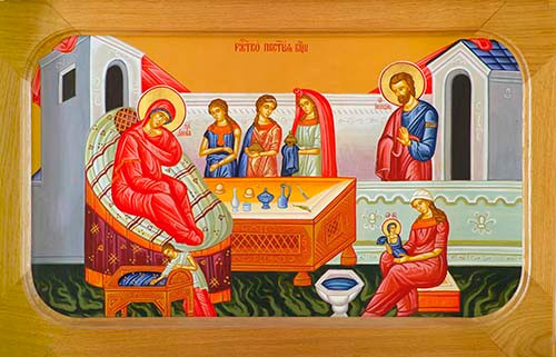 Рождество Пресвятой Богородицы, 30x40x4 см, арт Ик24733
