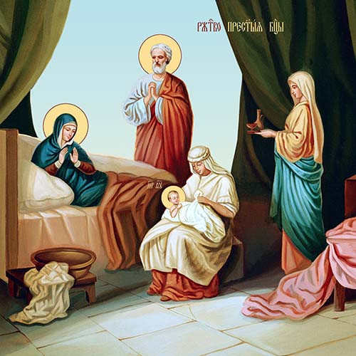 Рождество Пресвятой Богородицы, 30x40x4 см, арт Ик24734
