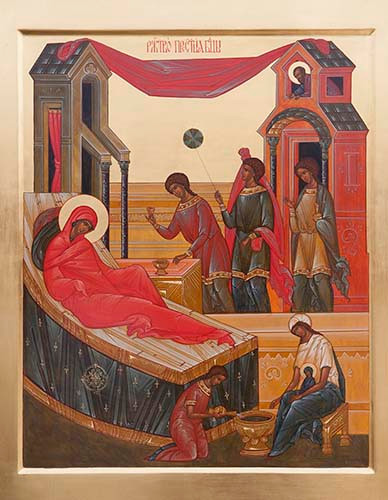Рождество Пресвятой Богородицы, 30x40x4 см, арт Ик24735