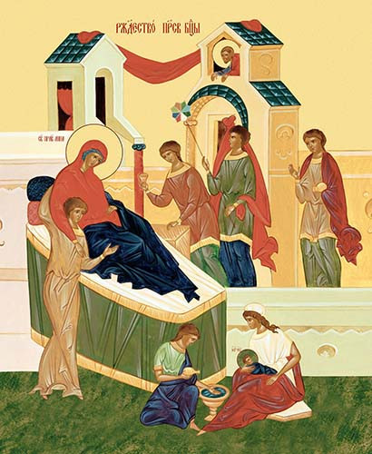Рождество Пресвятой Богородицы, 30x40x4 см, арт Ик24736