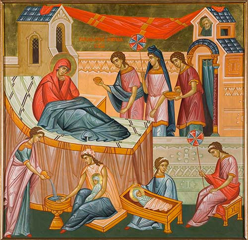 Рождество Пресвятой Богородицы, 30x40x4 см, арт Ик24742