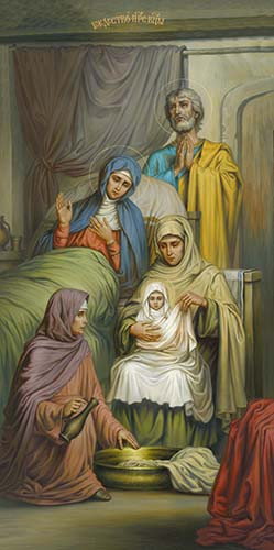 Рождество Пресвятой Богородицы, 30x40x4 см, арт Ик24744