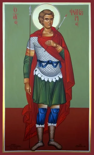 Saint Fanourios Great Martyr, 12x16x3 см, арт А7041