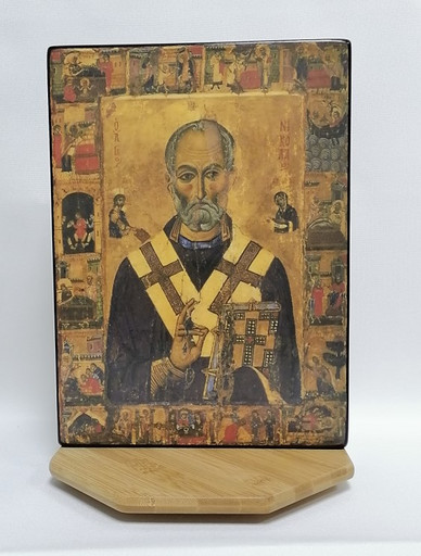 Двухсторонняя икона (Одигитрия, Николай Чудотворец), арт В8269