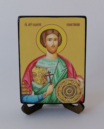 Валерий Севастийский, святой, 9x12x1,8 см, арт Ид3854-2