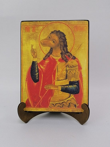 Мученик Христофор Ликийский, 15x20x1,8 см, арт А7157