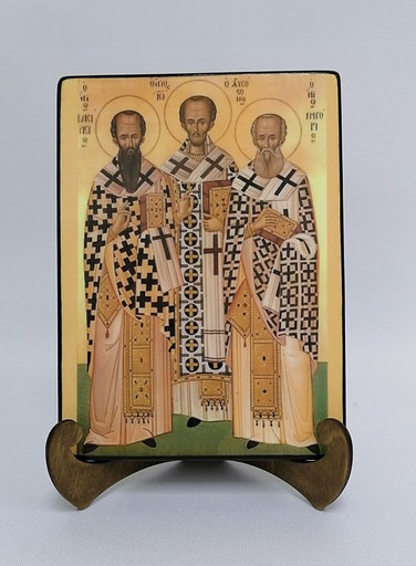 Три святителя, 15x20х1,8 см, арт А3851