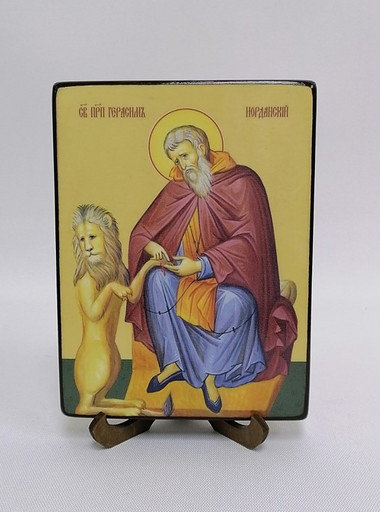 Герасим Иорданский, преподобный, 12x16x3 см, арт И8270