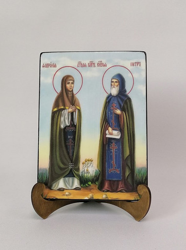 Петр и Феврония, 9x12x3 см, арт И8977 Петр и Феврония, 9x12x3 см, арт И8977