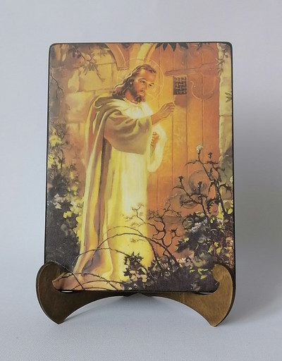 Иисус стучащийся в дверь, 15x20x1,8 см, арт Ид4831