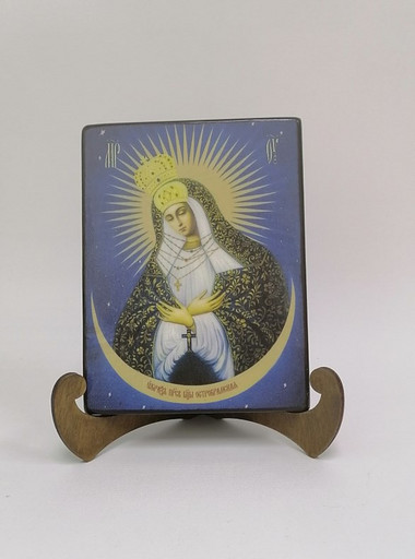 Остробрамская икона Божьей матери, 12x16x3 см, арт Ид3578-2