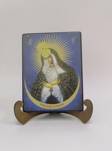 Остробрамская икона божьей матери, 12x16x1,8 см, арт Ид3578-2