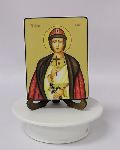 Глеб, святой князь, 9x12х1,8 см, арт Ид3930-3