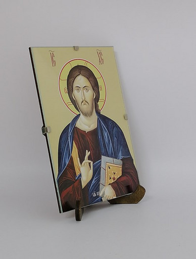 Православная освященная икона под стеклом (рамка-клип), 15х20x1,5 см