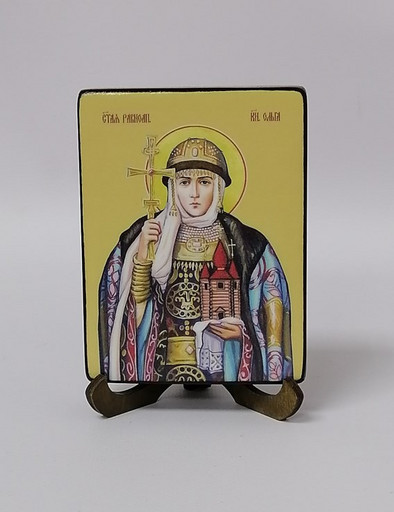 Ольга, святая равноапостольная княгиня, 9x12x1,8 см, арт Ид4476-2