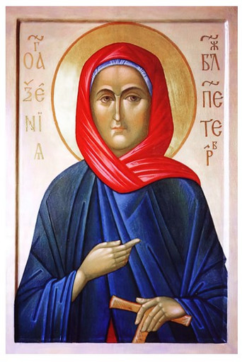 Святая Блаженная Ксения Петербургская, 10x15x1,8 см, арт И4031