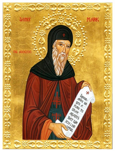 Преподобный Марк Нитрийский, Египетский, Келлийский, Подвижник, Постник, 9x12x1,8 см, арт В4451