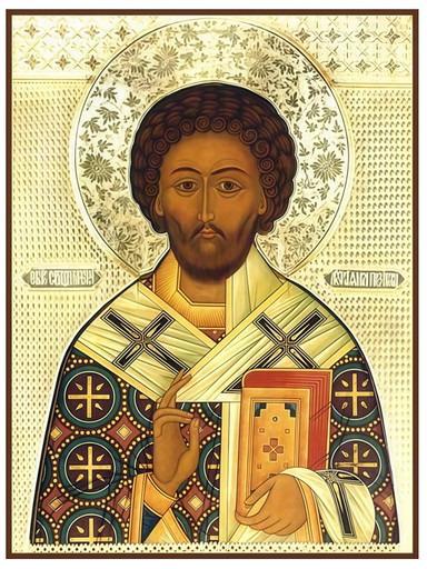 Преподобномученик Лукиан Антиохийский, пресвитер, 15x20x2 см (Липа), арт В3101