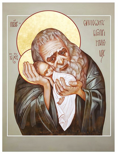 Праведный Симеон Богоприимец, 15x20x3 см, арт И5136 Праведный Симеон Богоприимец, 15x20x3 см, арт И5136