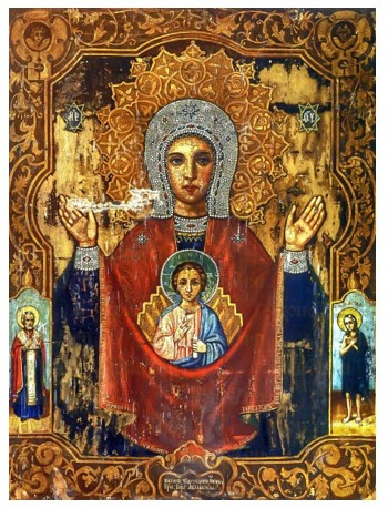 Божья Матерь Знамение Абалацкая, арт И126-3