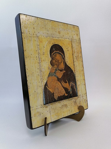 Владимирская икона Божией Матери, начало 15 века, Андрей Рублёв (1360-1430), арт A002