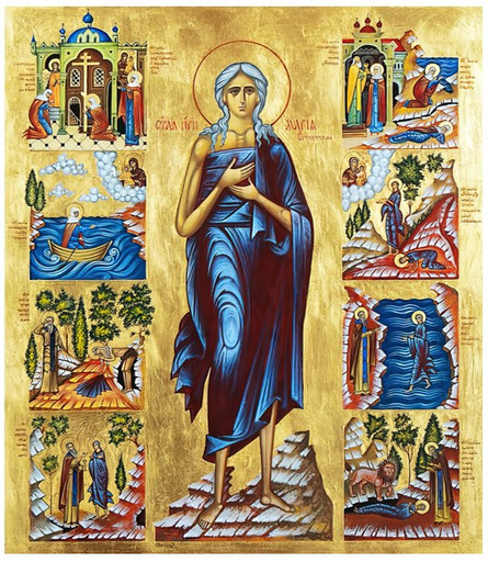 Преподобная Мария Египетская, 14х16х1,8 см, арт В7595