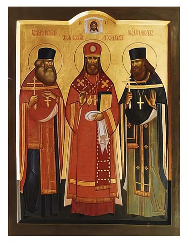 Священномученик Михаил Блейве, пресвитер, 12x16x3 см, арт В8301