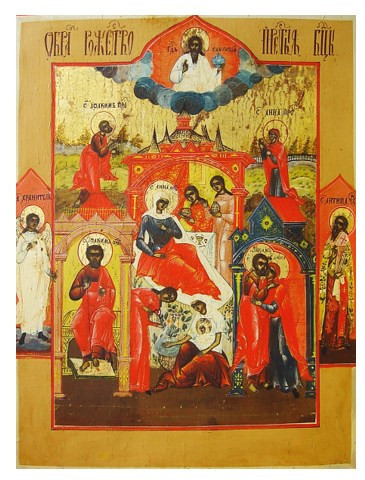 Богородица Рождество Богородицы Исааковская, 12x16x1,8 см, арт В2860