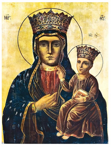 Пресвятая Богородица Браиловско-Ченстоховская, 18x24x3 см, арт И2020