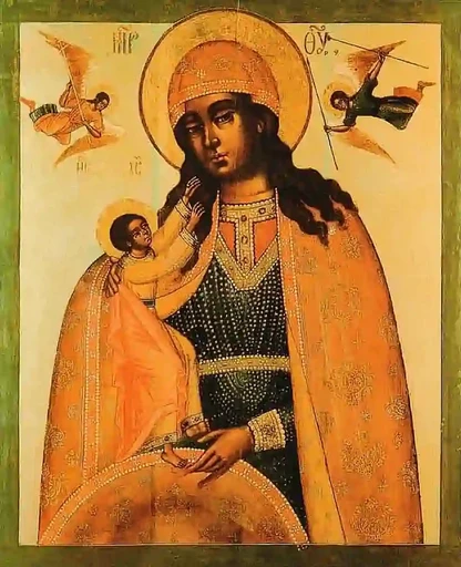 Богоматерь Силуамская (нач. XVIII века), 12x16x3 см, арт А7132