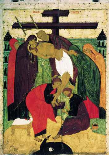 Снятие с креста. Конец XV в., 9x12x3 см, арт А1069