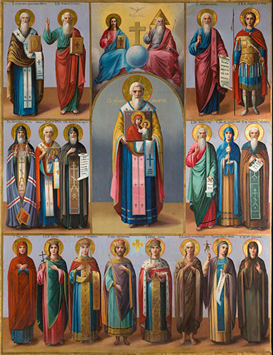 Собор Святых, 30x40x4 см, арт Ик24884