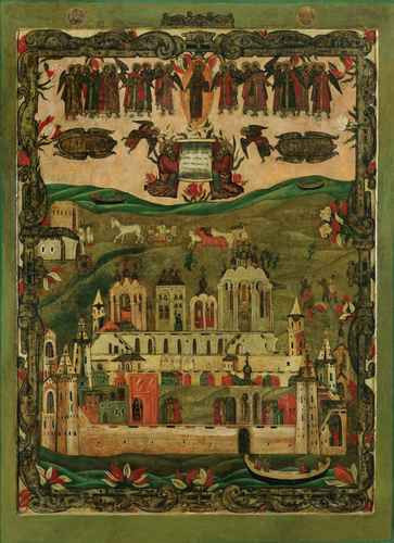 Соловецкий монастырь, ок.1660, 12x16x3 см, арт А1063 Соловецкий монастырь, ок.1660, 12x16x3 см, арт А1063