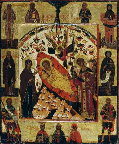 Спас Недремлющее Око. XVI в., 9x12x3 см, арт А236 Спас Недремлющее Око. XVI в., 9x12x3 см, арт А236