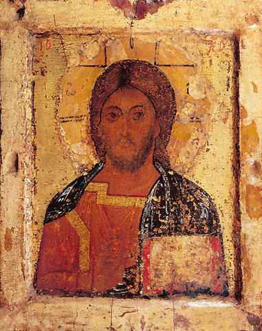 Спас Вседержитель (Пантократор). Начало XIII века, 9x12x3 см, арт А3547