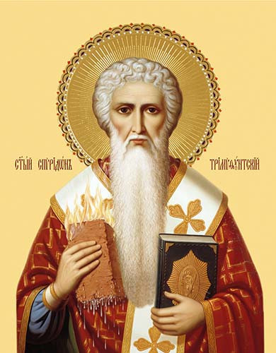 Спиридон Тримифунтский, свт., 30x40x4 см, арт Ик24921