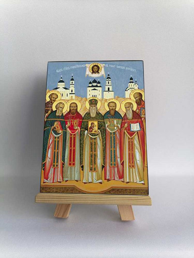 Сщмчч. и исповедники Тверские, 7,5x10x1,8 см, арт Б0296