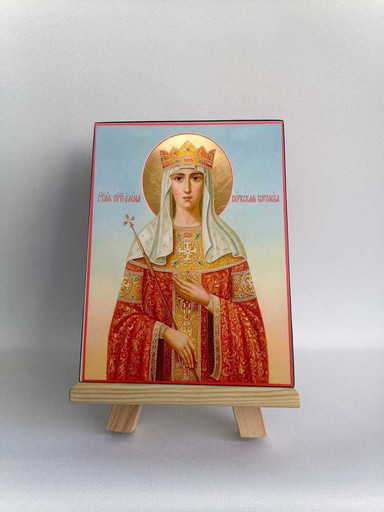 Святая Елена Сербская, 12x16x3 см, арт А249