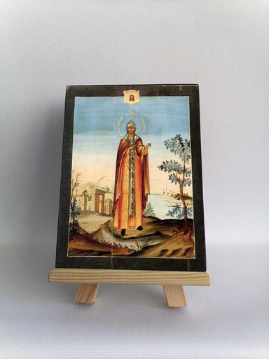 Св. Евдокия преподобномученица XIX век, 9x12x3 см, арт Б0422