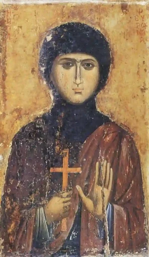 Святая Феврония. Византия. XIII век, 12x16x3 см, арт А7089