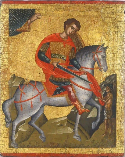 Святой Мартин. 1500 год, 9x12x3 см, арт А6131