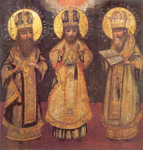 Святые учители - Василий, Иоанн Златоуст и Григорий, 12x16x3 см, арт А471 Святые учители - Василий, Иоанн Златоуст и Григорий, 12x16x3 см, арт А471