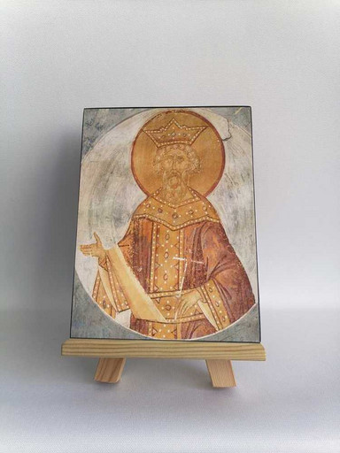Св. Владимир. Дионисий. Фреска. Ферапонтово. 1502 г, 12x16x3 см, арт Б0255