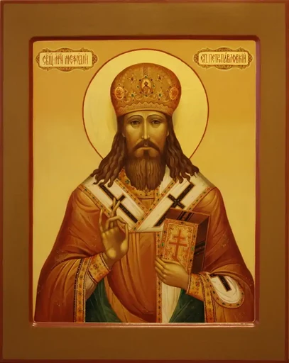 Священномученик Мефодий, епископ Петропавловский, 15x20 см, арт А6997