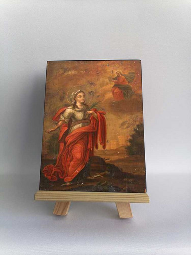 Святая Глафира Амасийская, 7,5x10x1,8 см, арт Б0435