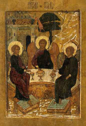 Святая Троица, 16 век, 15x20 см, арт А1504