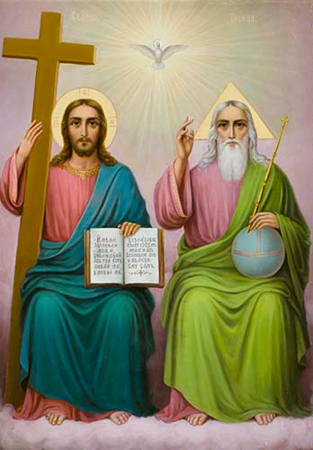 Святая Троица Новозаветная, 40x60 см, арт Ик29542