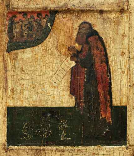 Святой Александр Свирский, ок.1550, 12x16x3 см, арт А633