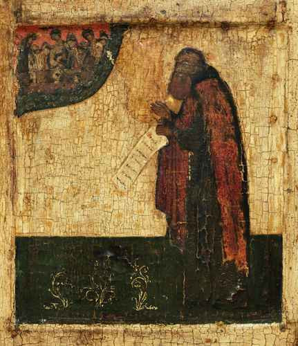 Святой Александр Свирский, ок.1550, 15x20 см, арт А633