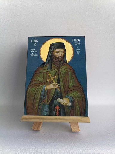 Святой Гедеон Каракалльский, Афонский, 12x16x3 см, арт Б0312